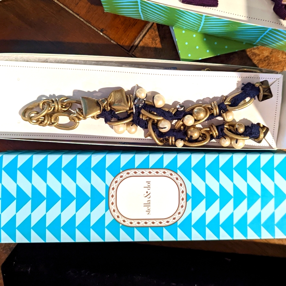 Stella and Dot French Twist Ribbon Necklace